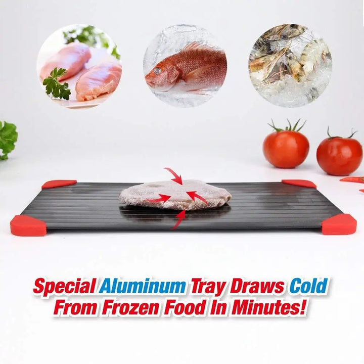 Revolutionize Your Kitchen with the Fast Defrosting Tray – Thaw Meat in Minutes!