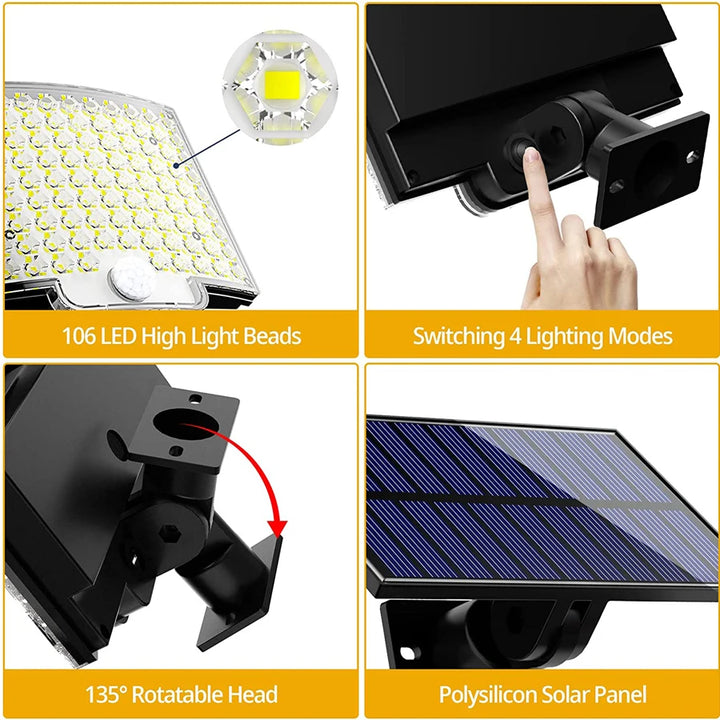 Solar-Powered Motion Sensor Light – Energy-Saving, Eco-Friendly & Ultra-Bright Outdoor Lighting!