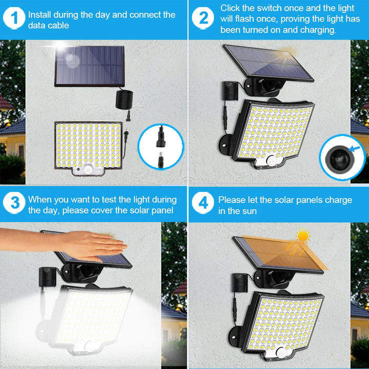 Solar-Powered Motion Sensor Light – Energy-Saving, Eco-Friendly & Ultra-Bright Outdoor Lighting!