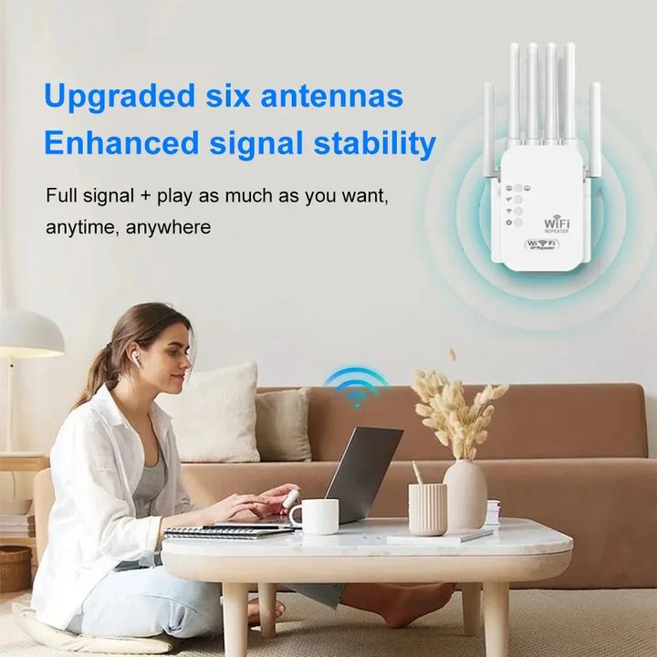 📡 Turbocharge Your Wi-Fi: 1200Mbps Repeater for Uninterrupted, High-Speed Internet! 🚀